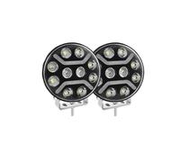 DPEDFVXVMR Faros Delanteros Universal 9 Pulgadas E9 LED Luz Antiniebla Forma Redonda Amarillo Blanco DRL 12V 24V para Tractor 4X4 Coche Todoterreno Piloto Delantero Coche