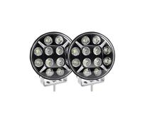 DPEDFVXVMR Faros Delanteros Universal 9 Pulgadas E9 LED Luz Antiniebla Forma Redonda Amarillo Blanco DRL 12V 24V para Tractor 4X4 Coche Todoterreno Piloto Delantero Coche