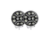 DPEDFVXVMR Faros Delanteros Universal 9 Pulgadas E9 LED Luz Antiniebla Forma Redonda Amarillo Blanco DRL 12V 24V para Tractor 4X4 Coche Todoterreno Piloto Delantero Coche