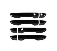 DPEDFVXVMR Maneta De Puerta Exterior 4 Piezas para Civic 10th 2016 2017 2018 2019 Cubiertas De Manija De Puerta Tirador Arañazos Tirador(Black)