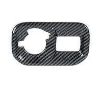 DPEDFVXVMR Moldura Interior Cubierta Interruptor Faro LHD Embellecedor Estilo Fibra Carbono Accesorios Interiores Coche para Dodge RAM 1500 TRX 2021-2023 2024 2025 Listón Salpicadero(Glossy)