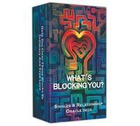 DPEHAKMK ¿Qué te está bloqueando? Ama las cartas de oráculo, mazo de oráculo de relación de solteros para principiantes, descubre barreras emocionales, gana claridad en las relaciones amorosas