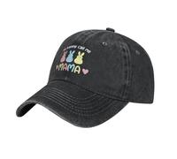 DPgUfPV Gorra de béisbol vintage para adulto, diseño de camionero con texto en inglés "My Retirement Plan is Camping", My Favorite Bunnies Call Me Mama Easter, Talla única