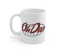 DPgUfPV Taza de café grande de Alan Wake con diseño de Oh Deer de Alan Wake Merch, Bright Falls, tazas de cerámica, tazas con asa, se puede calentar, taza de 325 ml