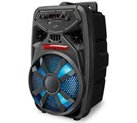 DPI iLive ISB380B - Altavoz inalámbrico para Fiesta con Efectos de luz LED, batería Recargable integrada, Color Negro