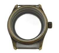 DPIPUBZSZ Caja de reloj for piloto de buceo, de bronce, 36/39mm, corona con tornillo de cristal, compatible con NH34 NH35 ETA2824 PT5000, 1 ud.