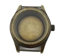 DPIPUBZSZ Caja de reloj for piloto de buceo, de bronce, 36/39mm, corona con tornillo de cristal, compatible con NH34 NH35 ETA2824 PT5000, 1 ud.