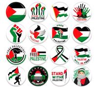 DPKOW 32 Piezas Chapas de Bandera Palestina Broches Alfileres Palestina Libre Chapas Palestine Flag Accesorios Free palestine Chapas, Decoraciones Bandera Palestina Libre Accesorios Ropa Mochila