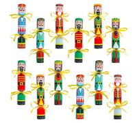 DPKOW Cajas de Galletas de Cascanueces de Navidad, 12pcs - Cajas de Regalo con Galletas de Caramelo para Suministros de Fiestas de Navidad