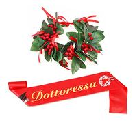 DPKOW Dottorato di ricerca Fascia e Corona d'alloro per Femmina Laureata Cerimonia Decorazione