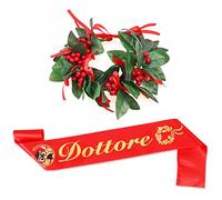 DPKOW Dottorato di ricerca Fascia e Corona d'alloro per uomini Laureata Cerimonia Decorazione