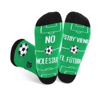 DPKOW España Calcetines Hombre Divertidos, Regalos Originales para Hombre Fútbol Calcetines Graciosos, Meias Homem Algodão, Funny Socks Men, NO Molestar, Estoy Viendo EL FÚTBOL