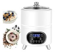 DPLWJPP Máquina Hacer Yogur Casero Totalmente Automática Máquina de Fermentación de Yogur Automática Incubadora de Yogur Eléctrica Máquina de Fermentación de Vino de Arroz 8L-White