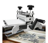 DPLWJPP Placa de Cobre e Impresión en Relieve Máquina de Grabado e Impresión Manual con Marco EE Aluminio y Rodillo de Acero para Artistas,Estudios y Manualidades