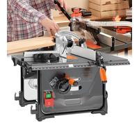 DPLWJPP Sierra de Mesa 98% Dust Extraction Rate Mini Sierra Circular de Mesa 2000w with 216mm Saw Blade Multi Material Cutting Blade Included Cuts Wood Metal Plastic