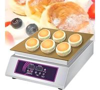DPLXFPP Máquina Comercial Antiadherente Hacer Soufflés, Control Temperatura 60-240 °C, Eléctrica para Hacer Muffins Y Panqueques, Dorayaki con Cubierta Cobre Y Acero Inoxidable para Restaurantes A