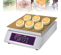 DPLXFPP Máquina Hacer Soufflés Japonesa, Máquina Comercial Hacer Panqueques (Control Temperatura 60 A 260 °C + Temporizador 10 Min), Máquina Dorayaki con Disipación Calor Lateral Multiorificios A