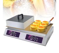 DPLXFPP Máquina Hacer Soufflés Japonesa, Máquina Comercial Hacer Panqueques (Control Temperatura 60 A 260 °C + Temporizador 10 Min), Máquina Dorayaki con Disipación Calor Lateral Multiorificios B