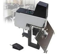 DPLXQPP Encuadernadora Automática a Caballete Eléctrica,Capacidad 2-30 Hojas,Presión Ajustable 1-9,con Pedal,La Solución para Encuadernar Sin Esfuerzo Documentos Gruesos