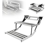 DPLXQPP Escalón De 2 Niveles para Autocaravana 55cm,Escalón Plegable Retráctil Manual O Eléctrico con Luz LED,Compatible con Caravanas,Furgonetas Manual