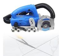 DPLXQPP Herramienta Eléctrica para Eliminar La Lechada De Baldosas,Limpiadora De Lechada De 1200 W con De Recolección De Polvo,Profundidad Ajustable,Cuchilla De 100 Mm Standard+Q5