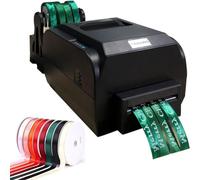 DPLXQPP Impresora Cinta 4 Filas,Impresora Cinta Digital por Cinta,Ancho 10-20 Mm,150 Mm/S,Resolución Impresión:200 dpi,Admite Más 50 Idiomas Embalaje,110V