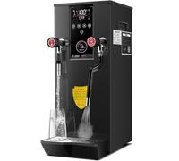DPLXQPP Máquina Agua Hirviendo Espuma Leche a Vapor,Equipo Comercial Todo En Uno,para Calentar Agua,Multifuncional Eficiente,Black-220V