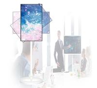 DPLXQPP Smart TV Portátil con Soporte,24/27" Pulgadas,Android con Pantalla Táctil,Autónoma E Inalámbrica,para La Mujer Moderna,Mamá,para Cocina,Dormitorio 24Inches-6/64GB