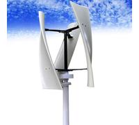 DPLXQPP Turbina Eólica,Generador Eólico Silencioso,Turbina Eléctrica Vertical 3 Palas,Kit Aerogenerador con Controlador,Adecuado para Barcos,Cenadores,Cabañas,Molinos Viento,Casas,8000W-48V