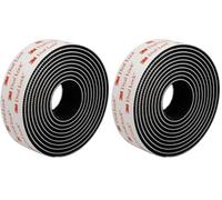 Dpm Tapes - 3M Dual Lock SJ3550, Tira Adhesiva Con Cierre A Presión, Fijación Reutilizable, Alta Adhesión Para Coche, Dashcam, GoPro, Soporte Holder, DIY, Negro (25,4 Mm X 2 M) (Paquete de 2)