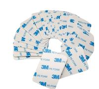Dpm tapes 40 hojas adhesivas de doble cara 3M 1600T, para interiores y exteriores, impermeables, de espuma de polietileno, para montaje de objetos, cuadros, aplicaciones permanentes, 25 mm x 50 mm