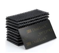 Dpm tapes Dual Lock SJ3550CF, 10 pegatinas de fijación para coche, Dashcam, Go Pro, soporte de pago de peaje, tamaño 25 mm x 50 mm, cierre a presión, color negro, producto altamente adhesivo