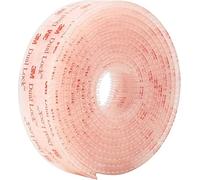Dpm Tapes SJ3560 Dual Lock, sistema de fijación transparente que se puede volver a cerrar, bloqueo de presión, producto altamente adhesivo para automóvil, Go Pro, bricolaje (25,4 mm x 1 m)