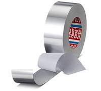 Dpm tapes - Tesa 60672, Cinta de Aluminio Selladora para Conductos de Aire, Impermeable, Resiste Vapor y Gas, Altas/Bajas Temperaturas, Robusta, Reparaciones Permanentes (50 mm x 50 m)