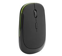 Dpofirs 1600 PPP USB Mini Ratón Inalámbrico Óptico Universal para Computadoras, 4 Teclas Ratón de Diseño Ergonómico con USB Receptor, Gaming Mouse para Laptop para Casa Oficianas (Negro)