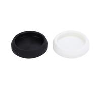 Dpofirs 2 Uds Sombrero de Lente de Silicona Protector de Lente Robusto para GO 3S Blanco y Negro, Protector de Cubierta Rociado con Aceite para Fotógrafos