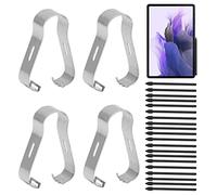 Dpofirs 20 Piezas Stylus Pen Nibs Puntas de Repuesto para S6 S7 S7 + Note 10 Note 20, con 4 Clips de Bolígrafo, Puntas de Repuesto Stylus Pen Nibs Partes (Negro)