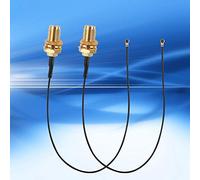 Dpofirs 2PCS RF0.81 4 Cable hembra, tarjeta inalámbrica NGFF/M.2 a antena externa Cable de tarjeta WiFi Soporte inalámbrico NGFF 802.11a/802.11b/802.11g/802.11n/802.11ac/tarjeta Bluetooth