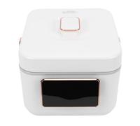 Dpofirs 3L 700W Poachadora de Arroz Portátil para Cocinar Arroz, Sopa y Vaporizante, Olla sin Coquetización de Granos, Multicrovocador, Fabricante de Sopa (Enchufe de la UE)
