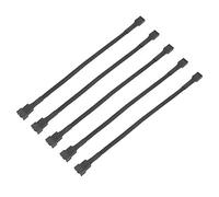 Dpofirs 5 Pcs Cable de Extensión para Ventilador de Computadoras, Juego de 4 Pines Línea de Extensión para Ventilador de CPU para Ordenadores, 1.3m Cuerda Trenzada para Disipador de Calor CPU