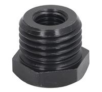 Dpofirs Adaptador de Husillo de Cabezal de Torno Adaptador de Mandril de Acero de Aleación Duradero para Torneado y Perforación de Madera, Rosca Hembra de 33 Mm Macho y 18 Mm, Paso de 2,5, Negro