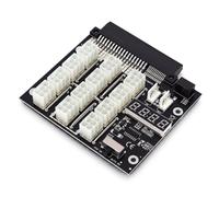 Dpofirs Adaptador de Placa de Fuente de Alimentación PSU | Placa Adaptadora de Corriente de 2400W 12A, con Medidor de Voltaje LED, paraDELL D750E S6 S7 D110E S0
