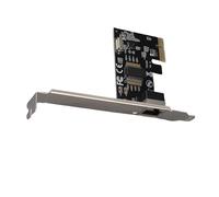 Dpofirs Adaptador de Red PCIe, Tarjeta de Red PCIe 10 100 1000Mbps Negociación Automática Tarjeta Gigabit Ethernet Dúplex Medio Completo para Servidor de Computadora