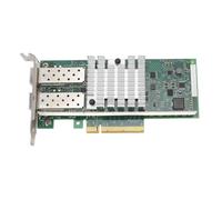 Dpofirs Adaptador de Servidor Ethernet SFP+ de Transmisión de Datos 10G de Doble Puerto para Adaptador de Tarjeta de Red Altamente Flexible, Adecuado para Entornos de Servidores Distribuidos y