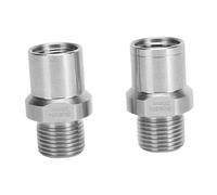 Dpofirs Adaptador Extensor de Pedal de Bicicleta, Convertidor de Pedal de 1/2 Pulgada a 9/16 Pulgada para Bielas de Bicicleta, Adaptador de Rosca de Aleación de Aluminio con Juego de Dos Piezas