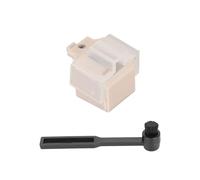 Dpofirs Aguja para Tocadiscos, Lápiz óptico de Repuesto, Punta Ovalada, Barra de Aguja de Fibra de Carbono con Cepillo de Limpieza para Technica AT