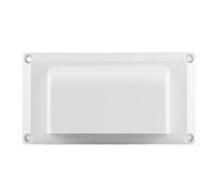 Dpofirs Ajuste de Aire Lateral de 12V 15W para Ventilador de Ventilación para Remolque de Caravana, Trabajo Silencioso, Práctico Diseño de Malla, Fácil Instalación, Color Blanco