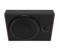 Dpofirs Ajuste de Automóvil de 10 Pulgadas para Altavoz de Asiento Potente Ajuste Debajo del Asiento Kit de Subwoofer para Entusiastas del Sonido del Vehículo Material Tablero Compuesto de PU Acero