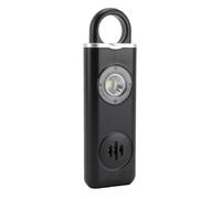 Dpofirs Alarma de Seguridad Personal, Llavero de Alarma de Seguridad de 130 DB, Sirena de de Emergencia con Luz Estroboscópica y Resistencia Al Agua para Mujeres, Autodefensa (Black)