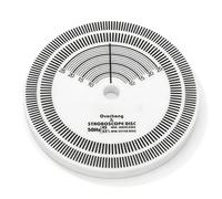 Dpofirs Alfombrilla de Disco Estroboscópico para Tocadiscos HiFi, Disco de PVC para Pruebas de 33 1/3 o 45 RPM, También Apto para Calibración del ángulo del Cabezal
